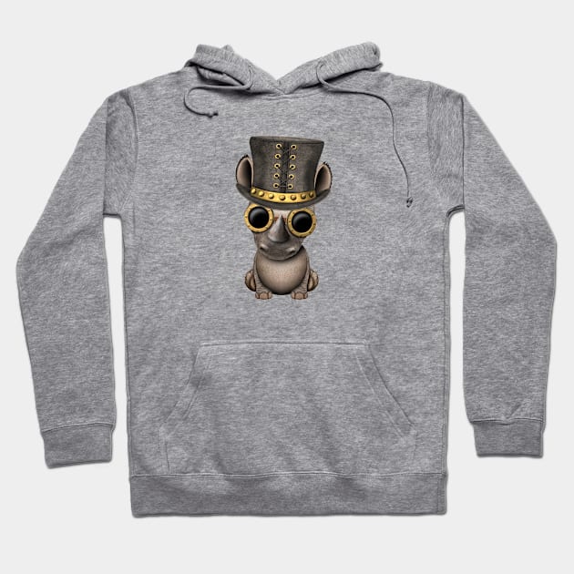 Steampunk Baby Rhino Hoodie by jeffbartels